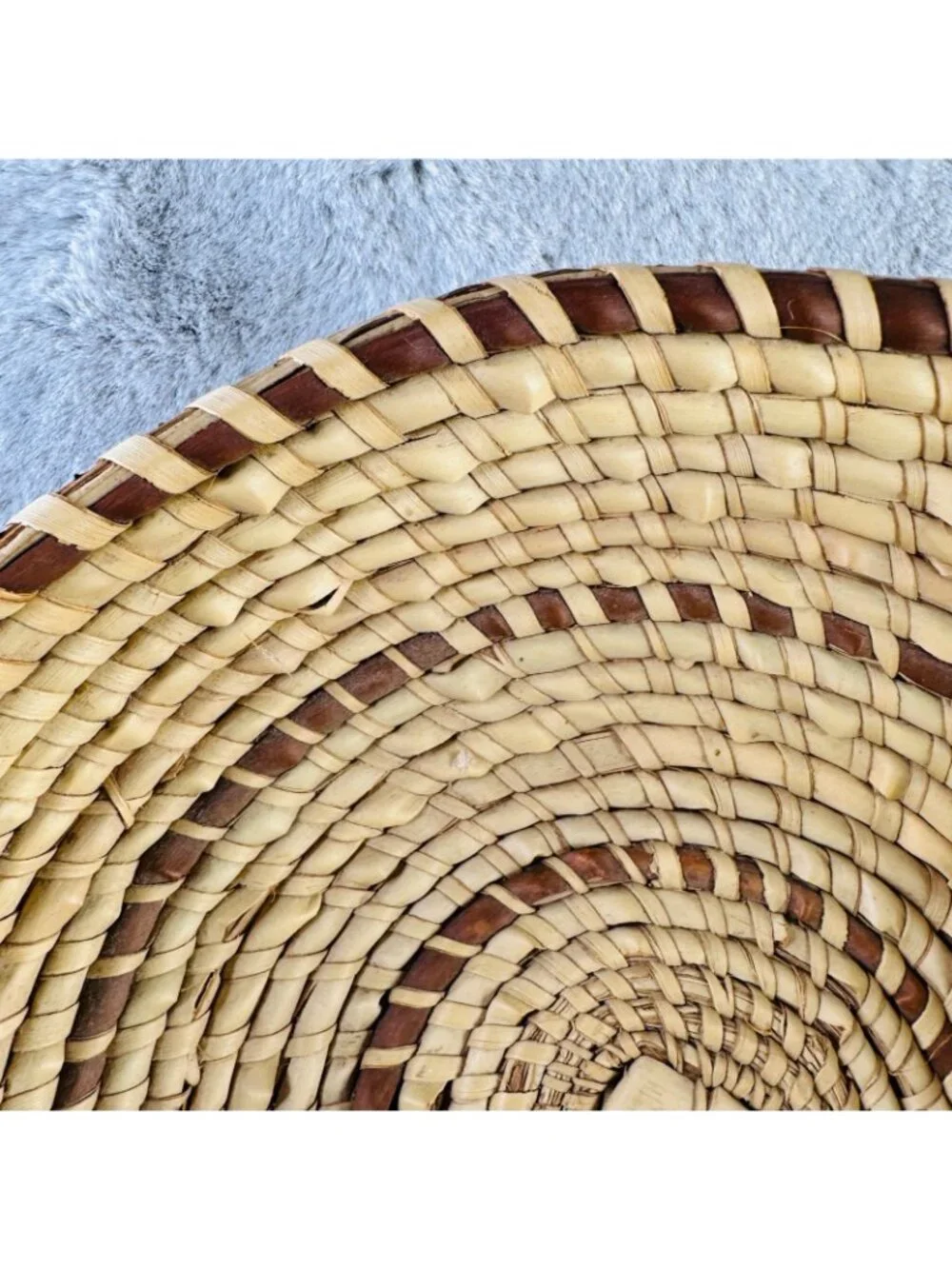 Vtg Wall Baskets Woven Coil Indigenous Tribal Natural Fibers Grass‎ Decor Lot 3